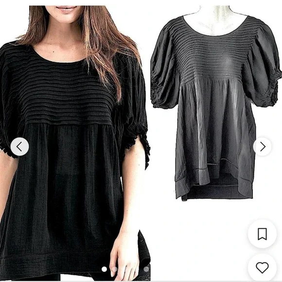 Free People Black Tunic Top - Picture 8 of 9